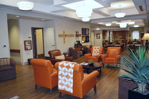 Photo of Reflections Memory Care family room at Fellowship Square Mesa