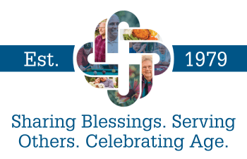 Decorative image with Christian Care's living logo