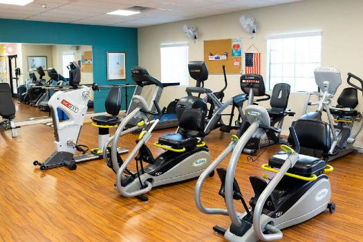 Photo of the fitness center at Fellowship Square Senior Living in Surprise