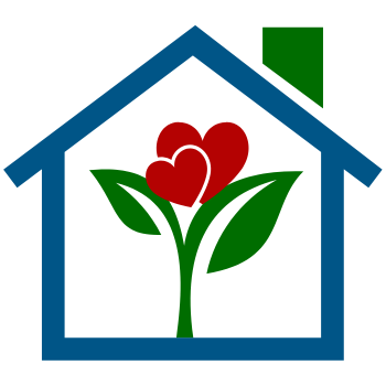 decorative image of a house with hearts