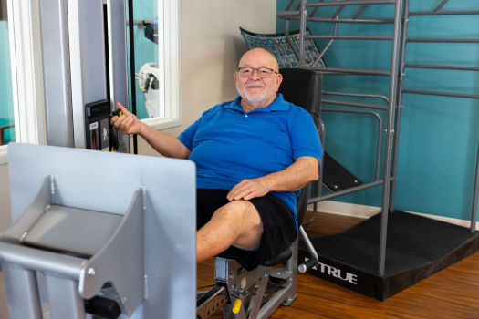 Senior exercising at Fellowship Square Independent Living in Surprise