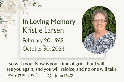 Photo of Kristie Larsen, in Loving Memory