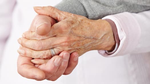 hands of an elder person