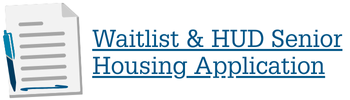 Decorative image with hyperlink click to download waitlist & HUD Senior Housing Application